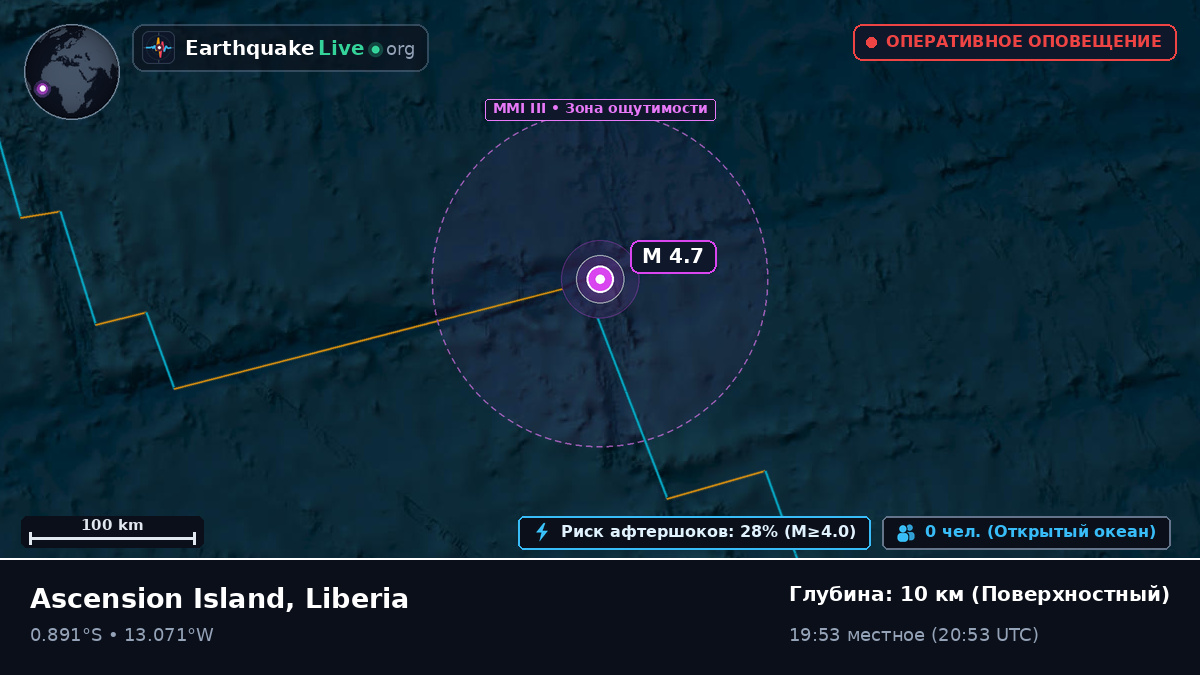 Южная часть Атлантического океана (Liberia)