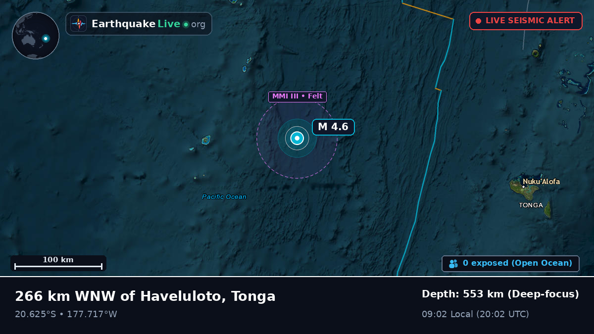 South Pacific Ocean (Tonga)