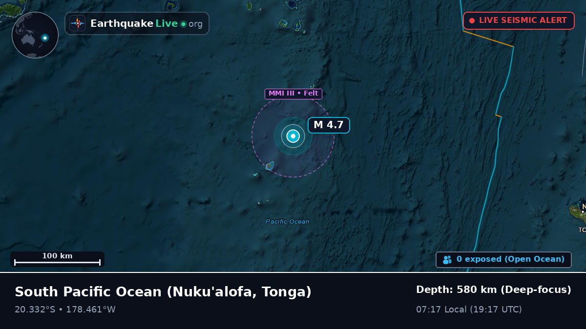 South Pacific Ocean (Tonga)