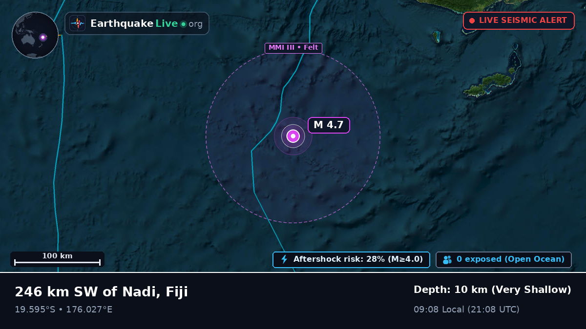 Off the coast of Nandi, Fiji