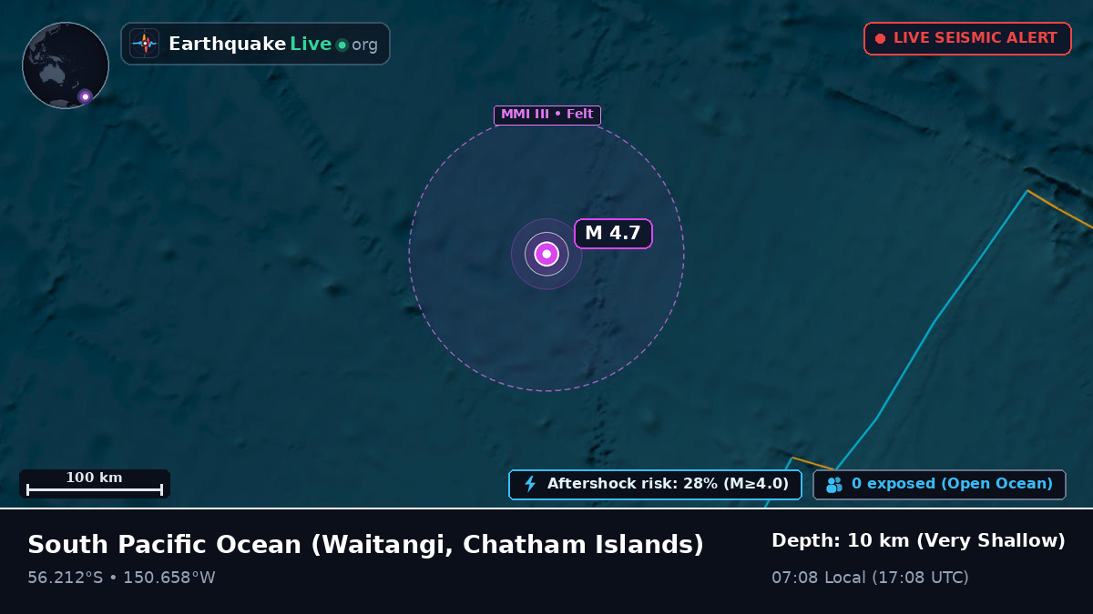South Pacific Ocean (Chatham Islands)