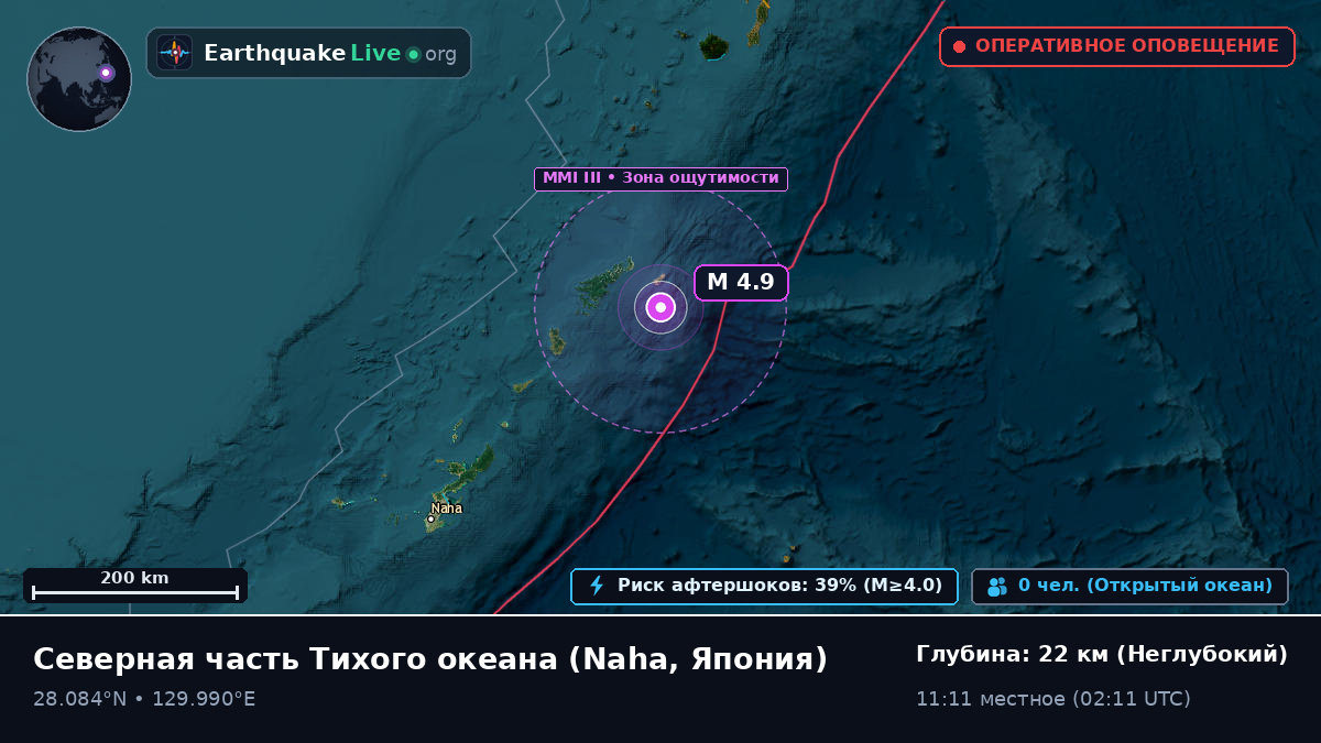 Северная часть Тихого океана (Япония)