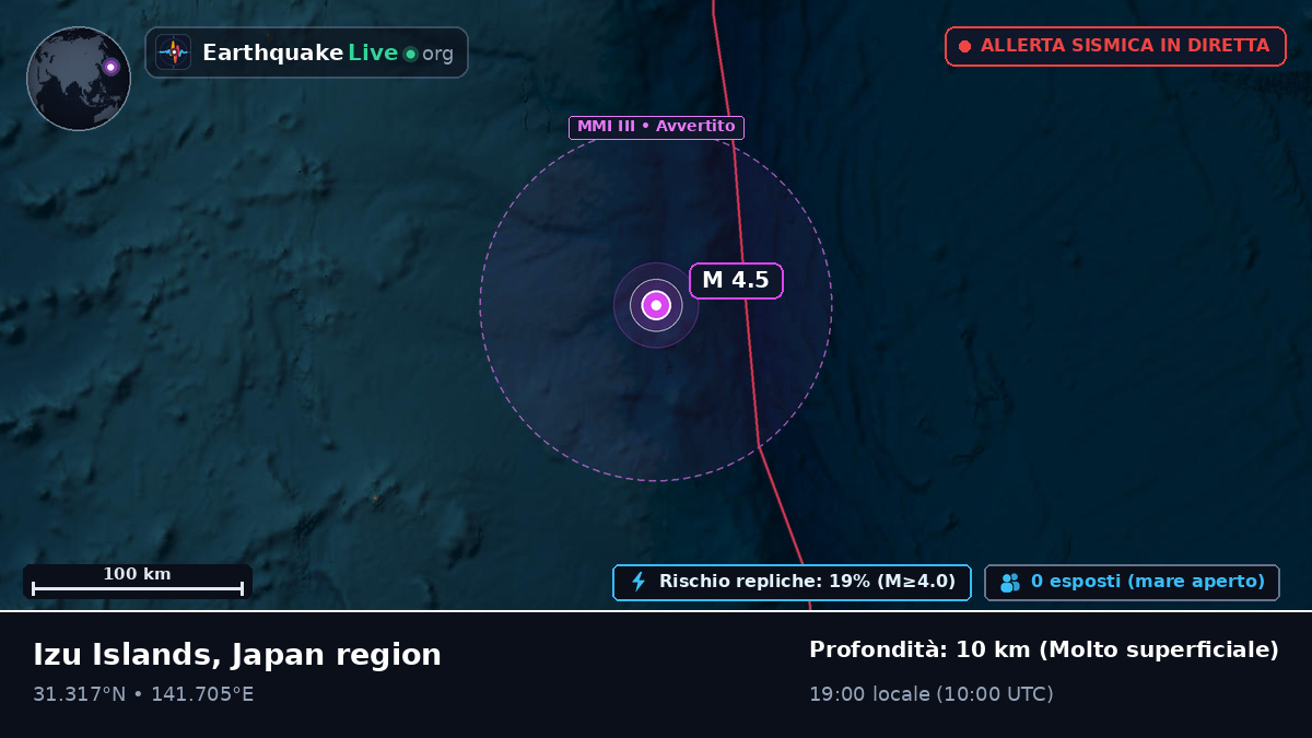 Oceano Pacifico settentrionale (Giappone)
