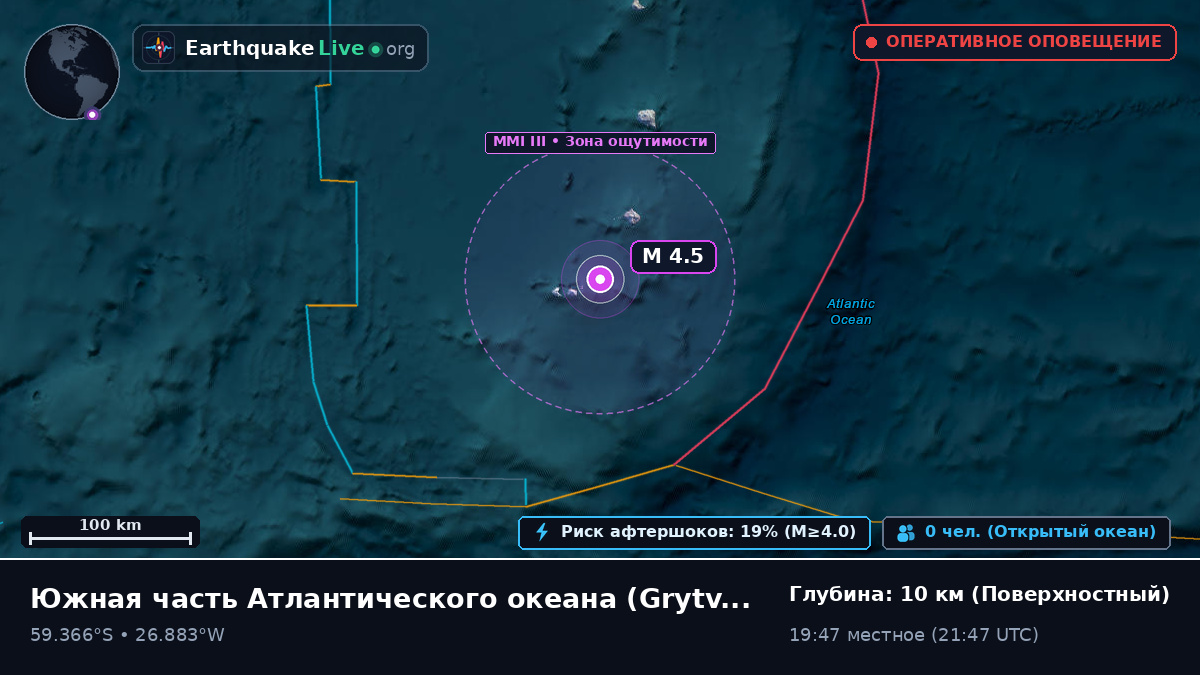 Южная часть Атлантического океана (South Georgia and the Islands)