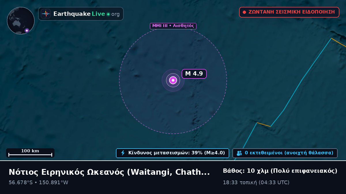 Νότιος Ειρηνικός Ωκεανός (Chatham Islands)