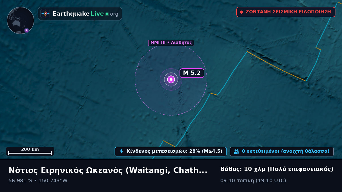 Νότιος Ειρηνικός Ωκεανός (Chatham Islands)