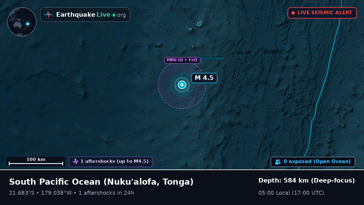 South Pacific Ocean (Tonga)
