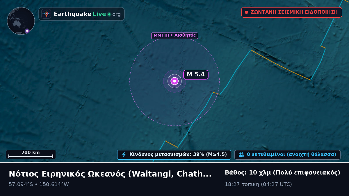 Νότιος Ειρηνικός Ωκεανός (Chatham Islands)