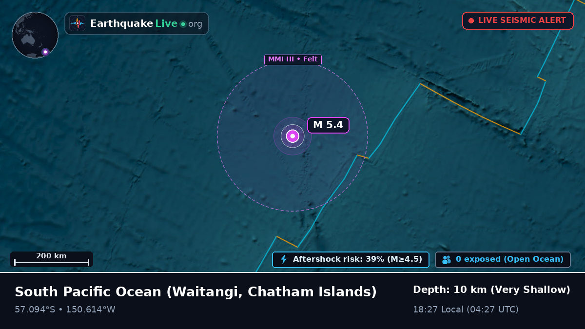 South Pacific Ocean (Chatham Islands)