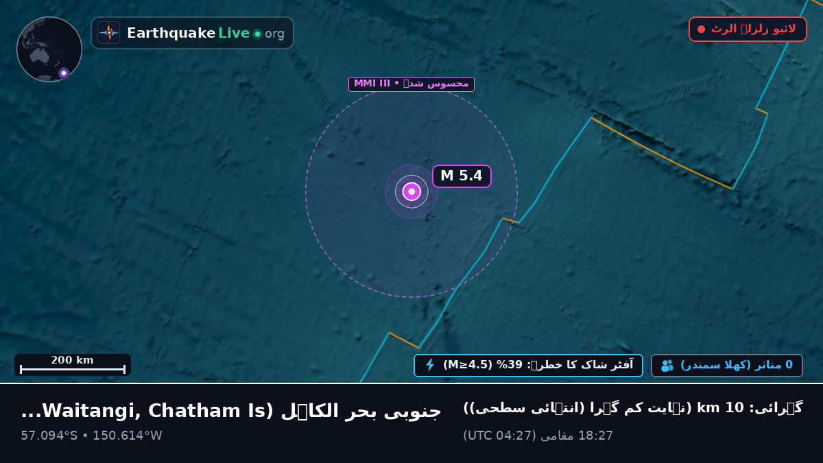 جنوبی بحر الکاہل (Chatham Islands)