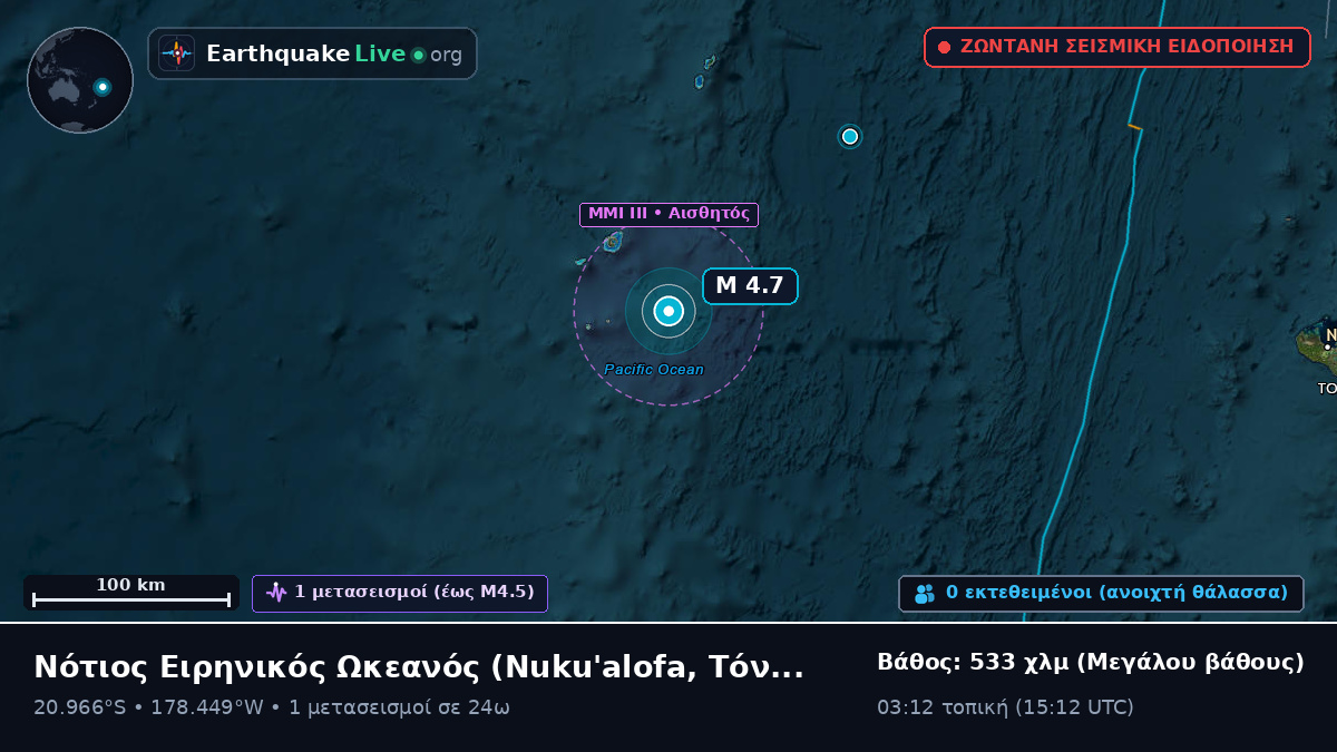 Νότιος Ειρηνικός Ωκεανός (Τόνγκα)