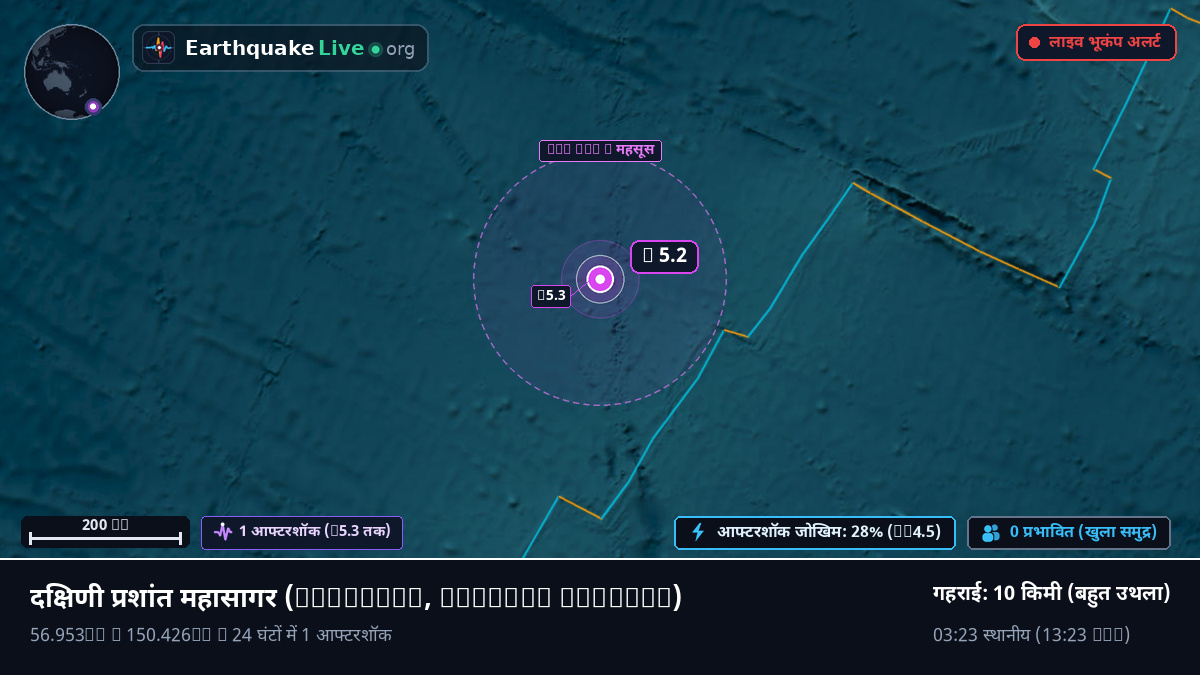 दक्षिणी प्रशांत महासागर (Chatham Islands)