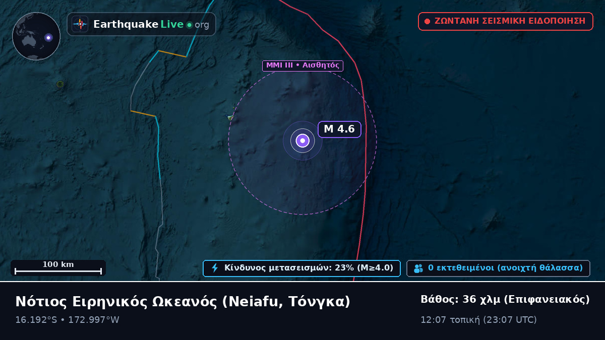 Νότιος Ειρηνικός Ωκεανός (Τόνγκα)
