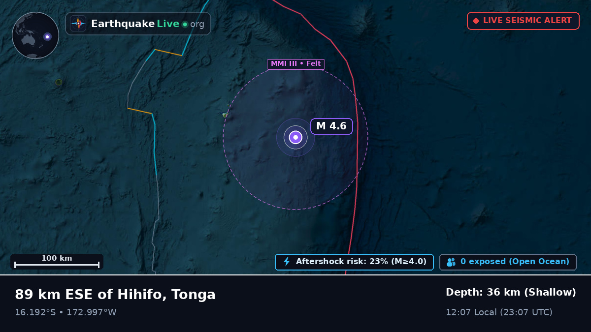 South Pacific Ocean (Tonga)