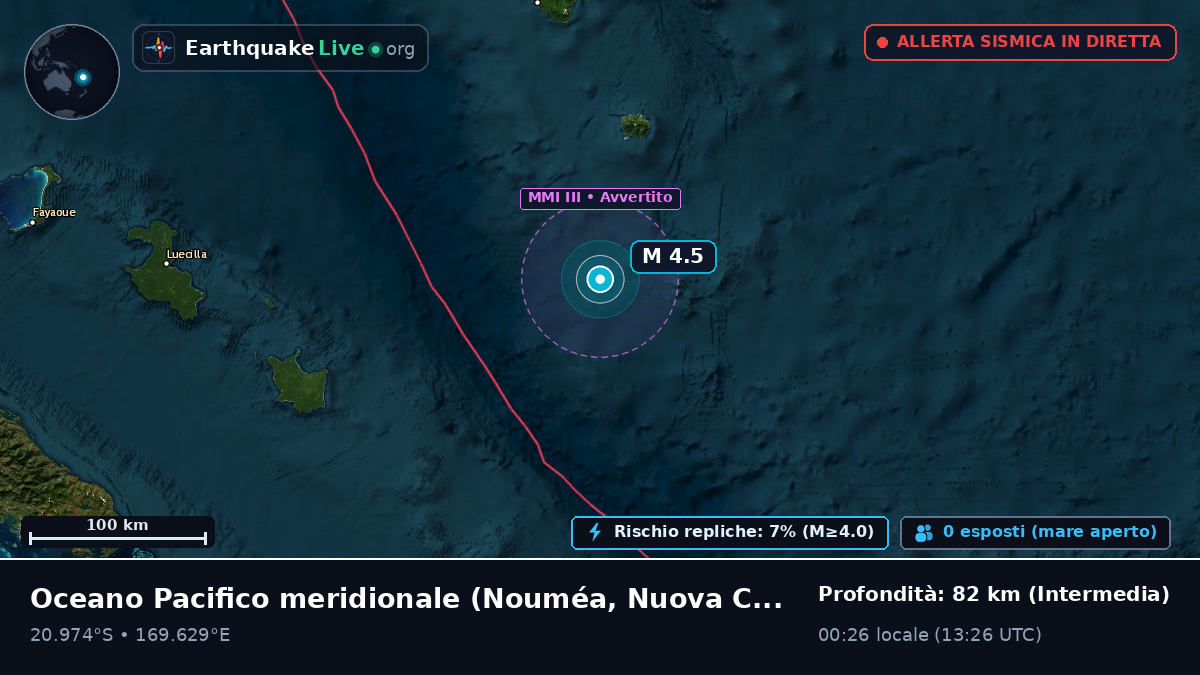 Oceano Pacifico meridionale (Nuova Caledonia)
