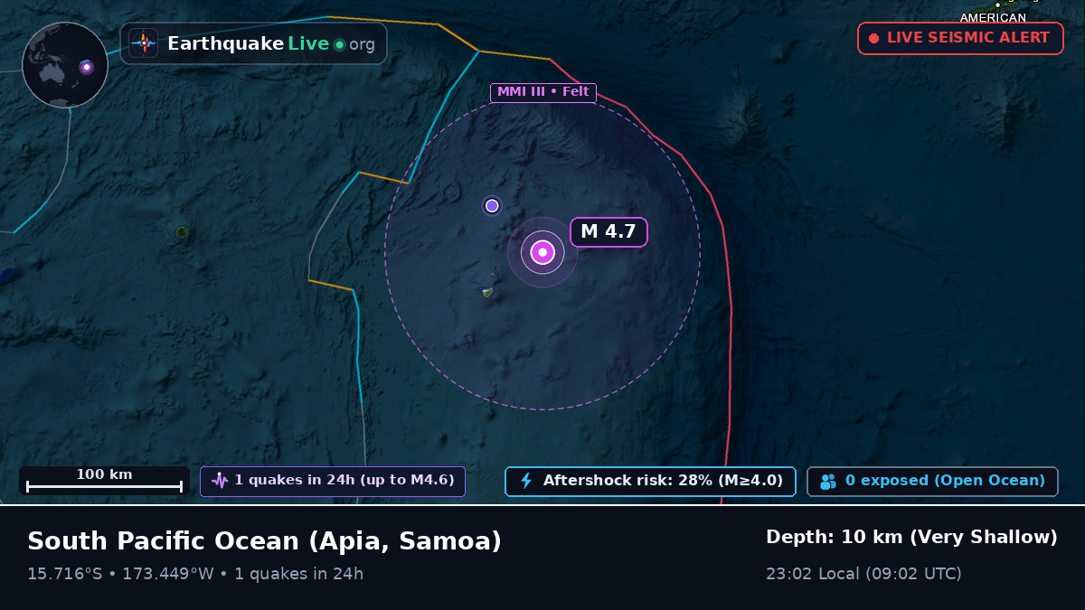South Pacific Ocean (Samoa)