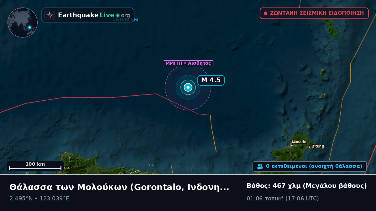 Θάλασσα των Μολούκων (Ινδονησία)