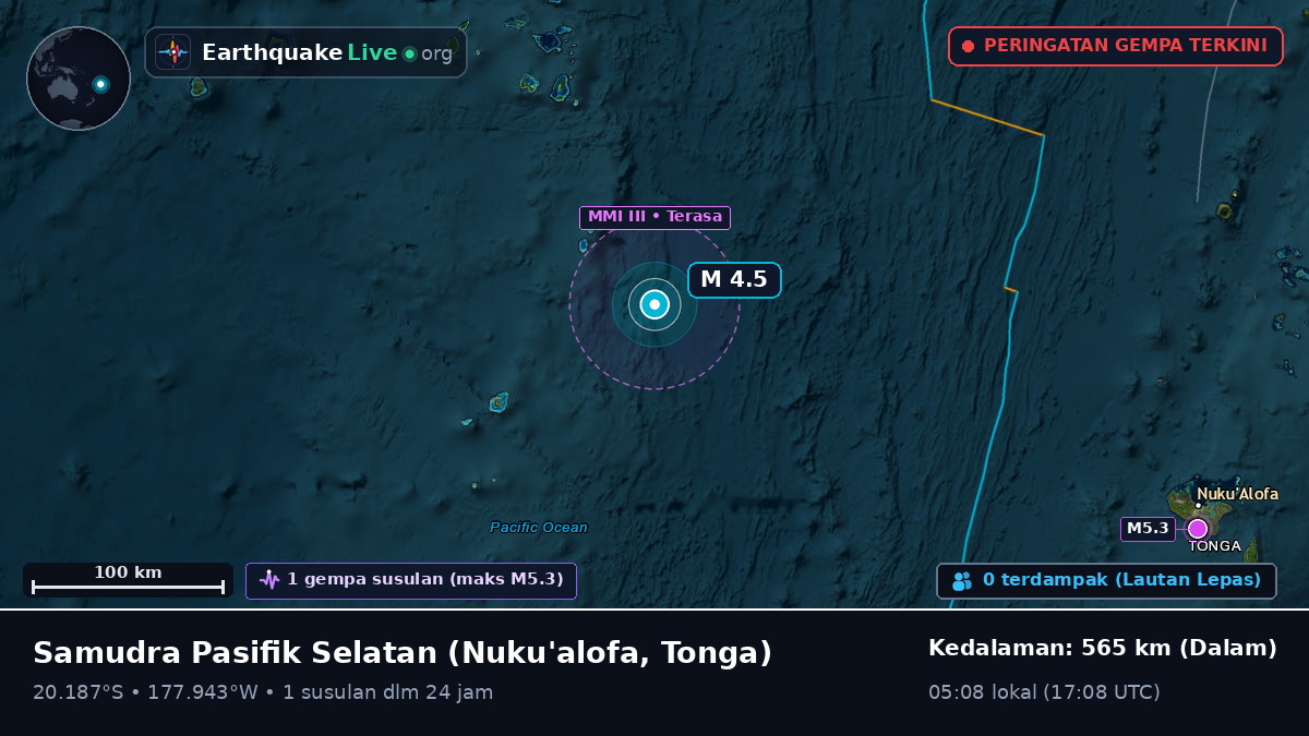 Samudra Pasifik Selatan (Tonga)