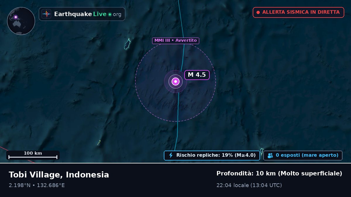 Oceano Pacifico settentrionale (Indonesia)