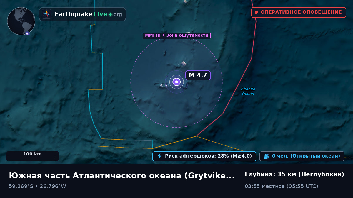 Южная часть Атлантического океана (South Georgia and the Islands)