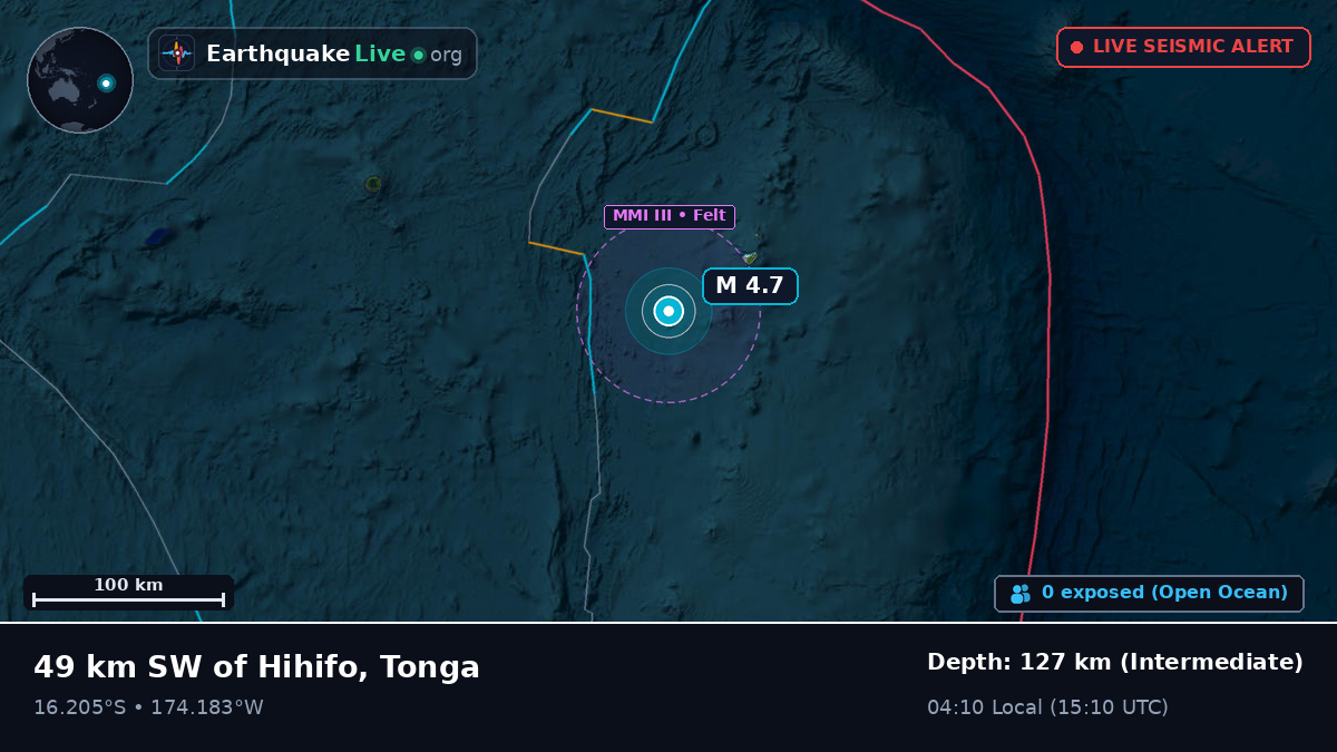 South Pacific Ocean (Tonga)