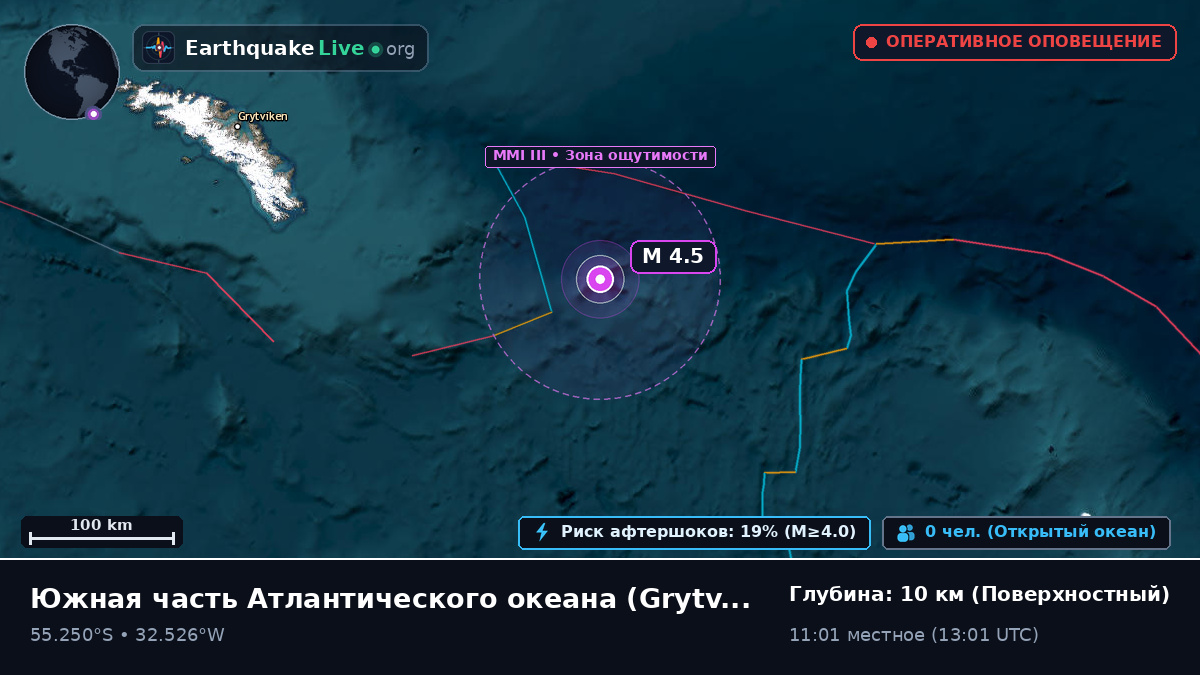 Южная часть Атлантического океана (South Georgia and the Islands)