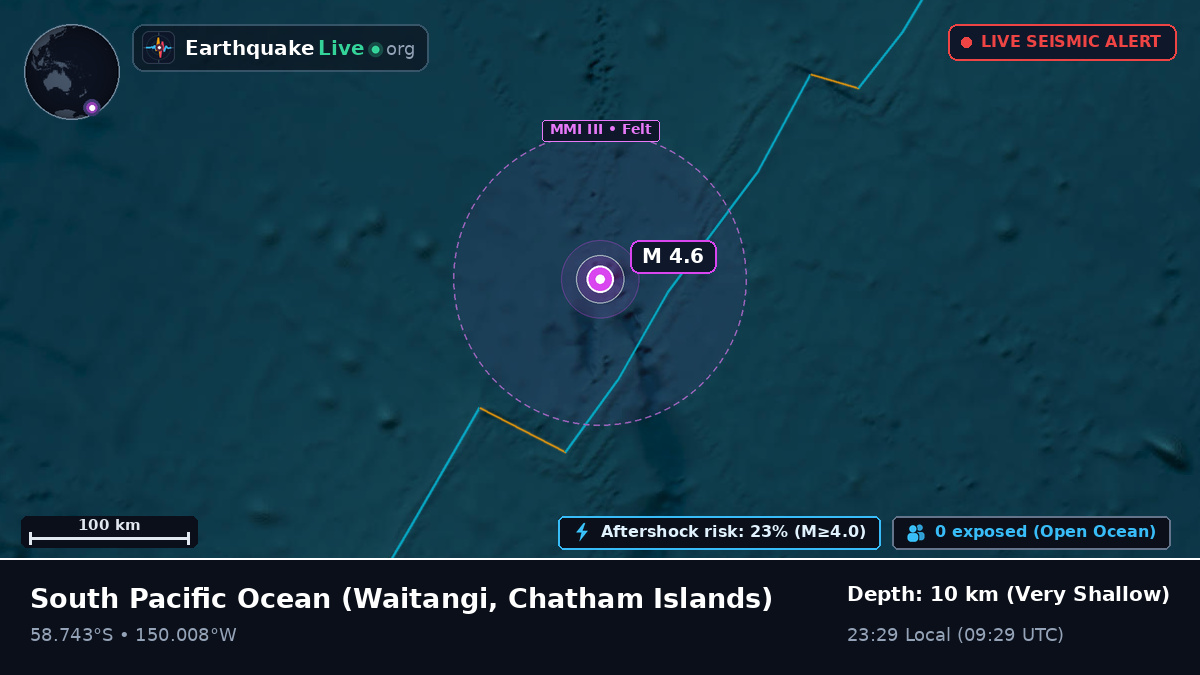 South Pacific Ocean (Chatham Islands)