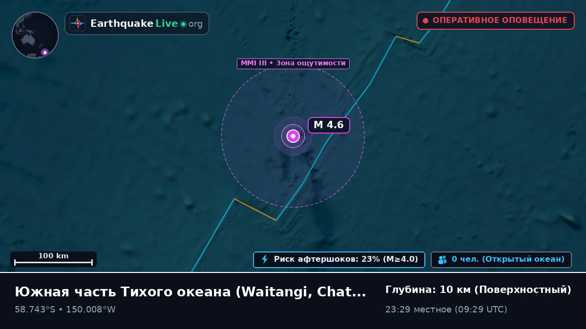 Южная часть Тихого океана (Chatham Islands)