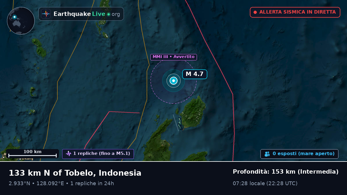 Oceano Pacifico settentrionale (Indonesia)