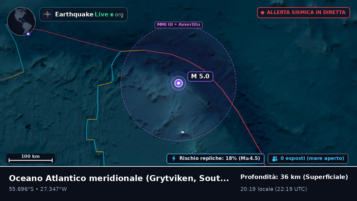 Oceano Atlantico meridionale (South Georgia and the Islands)