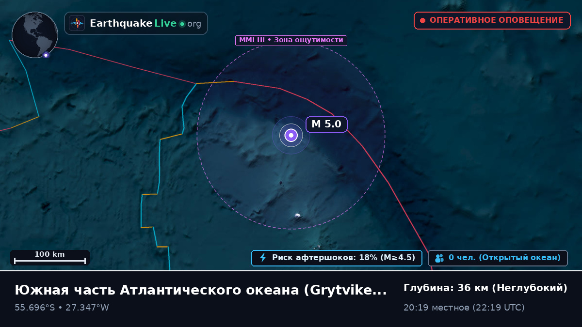 Южная часть Атлантического океана (South Georgia and the Islands)