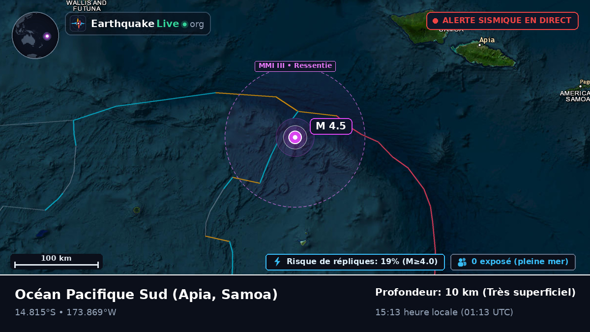 Océan Pacifique Sud (Samoa)