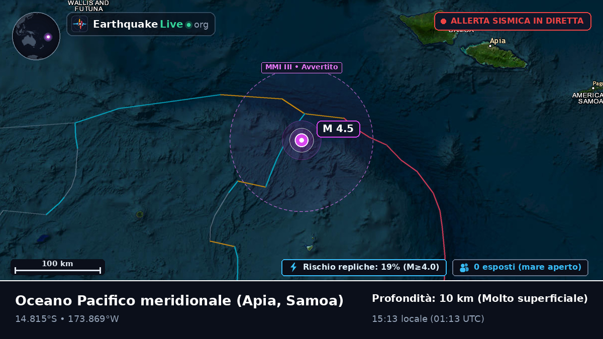 Oceano Pacifico meridionale (Samoa)