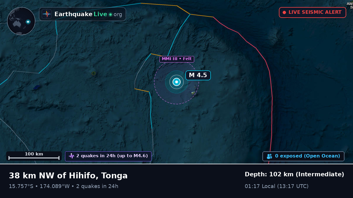 South Pacific Ocean (Tonga)