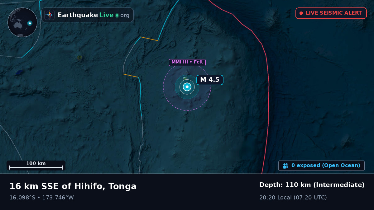 South Pacific Ocean (Tonga)