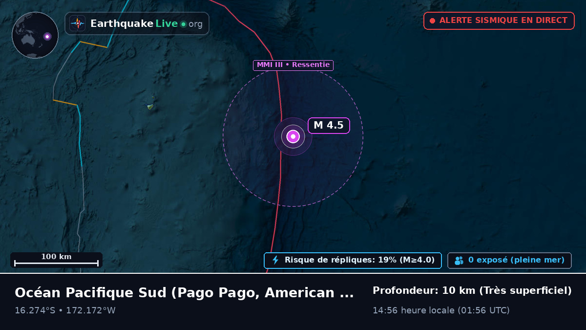 Océan Pacifique Sud (American Samoa)