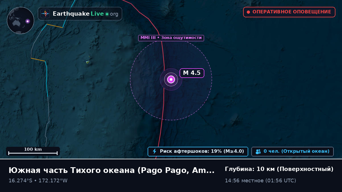 Южная часть Тихого океана (American Samoa)