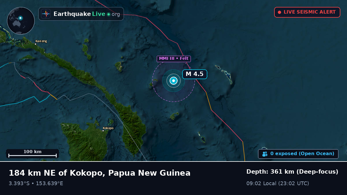 Off the coast of Rabaul, Papua New Guinea