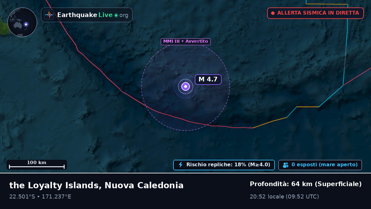 Oceano Pacifico meridionale (Nuova Caledonia)