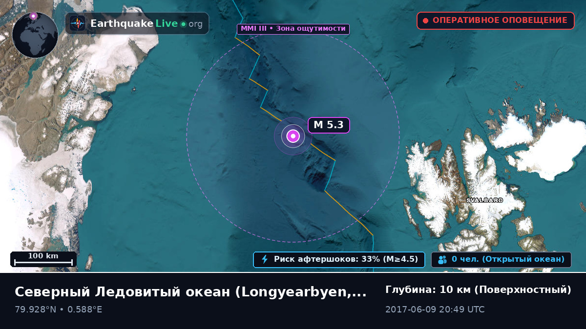 Северный Ледовитый океан (Svalbard and Jan Mayen Islands)