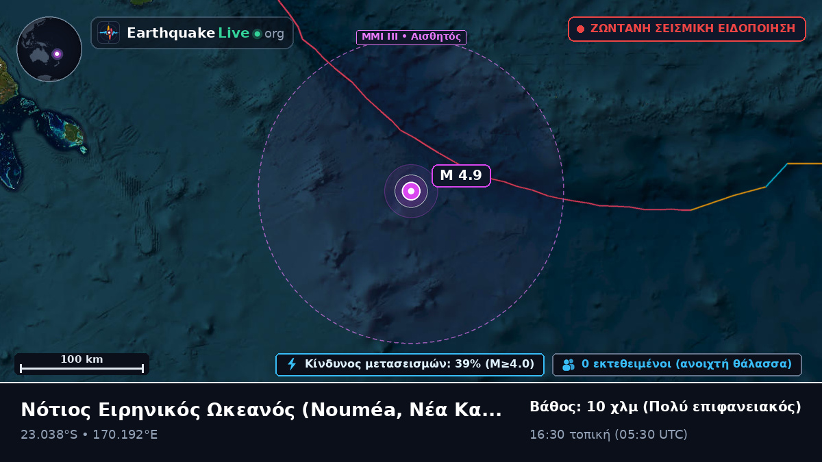 Νότιος Ειρηνικός Ωκεανός (Νέα Καληδονία)