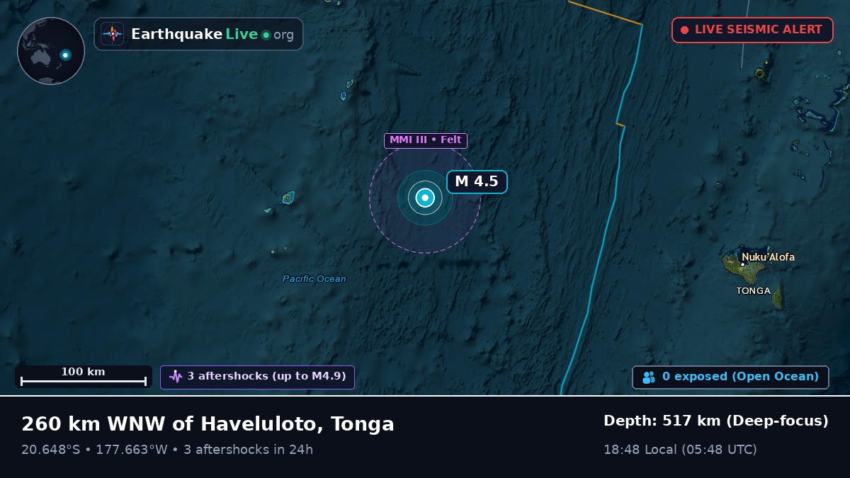 South Pacific Ocean (Tonga)