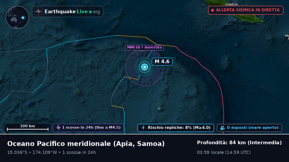 Oceano Pacifico meridionale (Samoa)