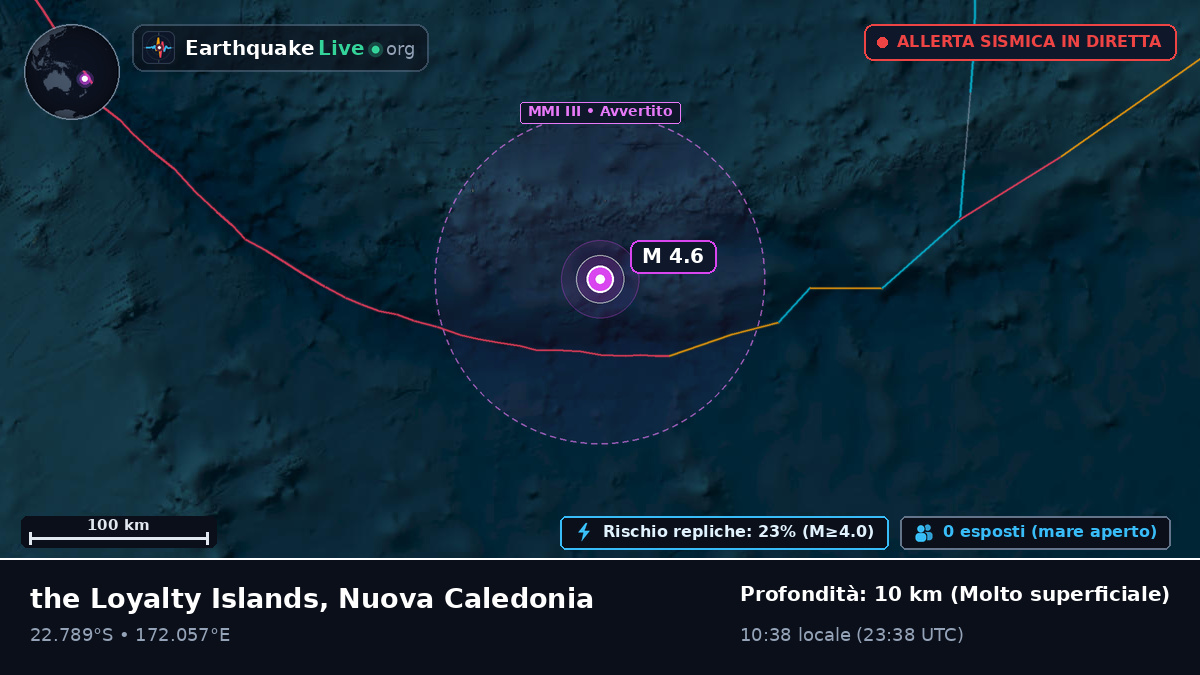 Oceano Pacifico meridionale (Nuova Caledonia)