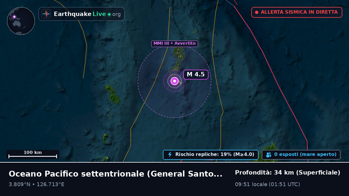 Oceano Pacifico settentrionale (Filippine)