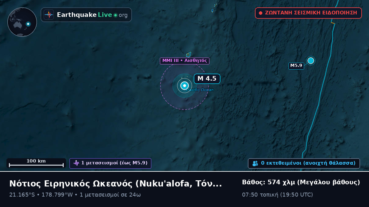Νότιος Ειρηνικός Ωκεανός (Τόνγκα)