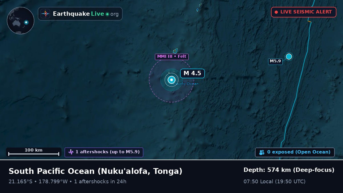 South Pacific Ocean (Tonga)