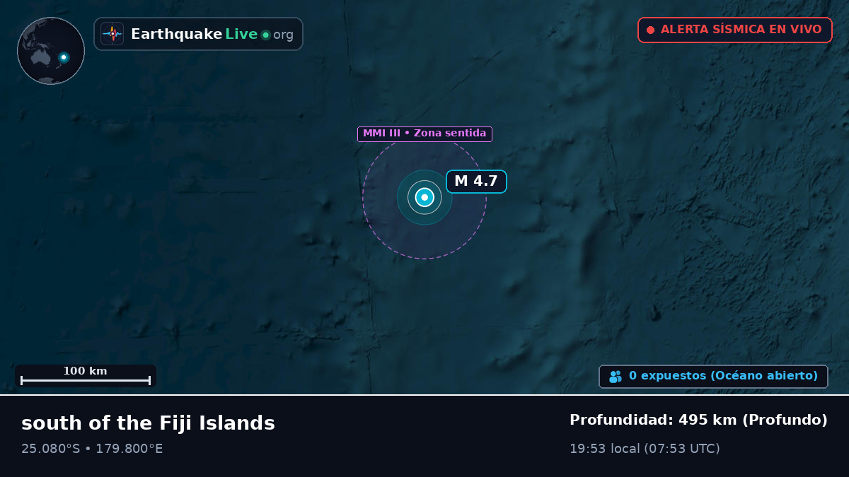 Océano Pacífico Sur (Kermadec Islands)