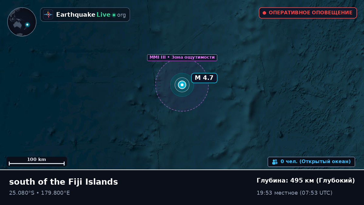 Южная часть Тихого океана (Kermadec Islands)