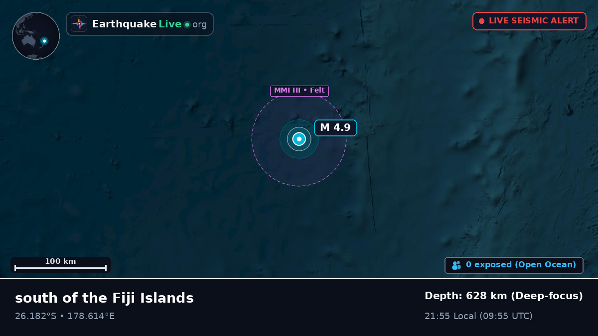 South Pacific Ocean (Kermadec Islands)
